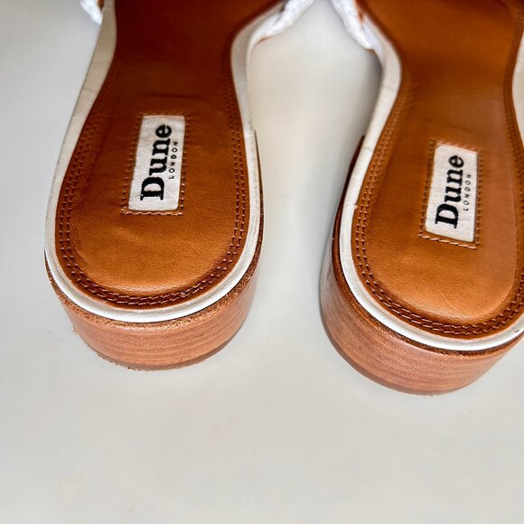 Dune London Lilley Raffia Woven Mules Sz 41 - Picture 7 of 7